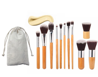 Sminkborstset 11 delar – Bambu